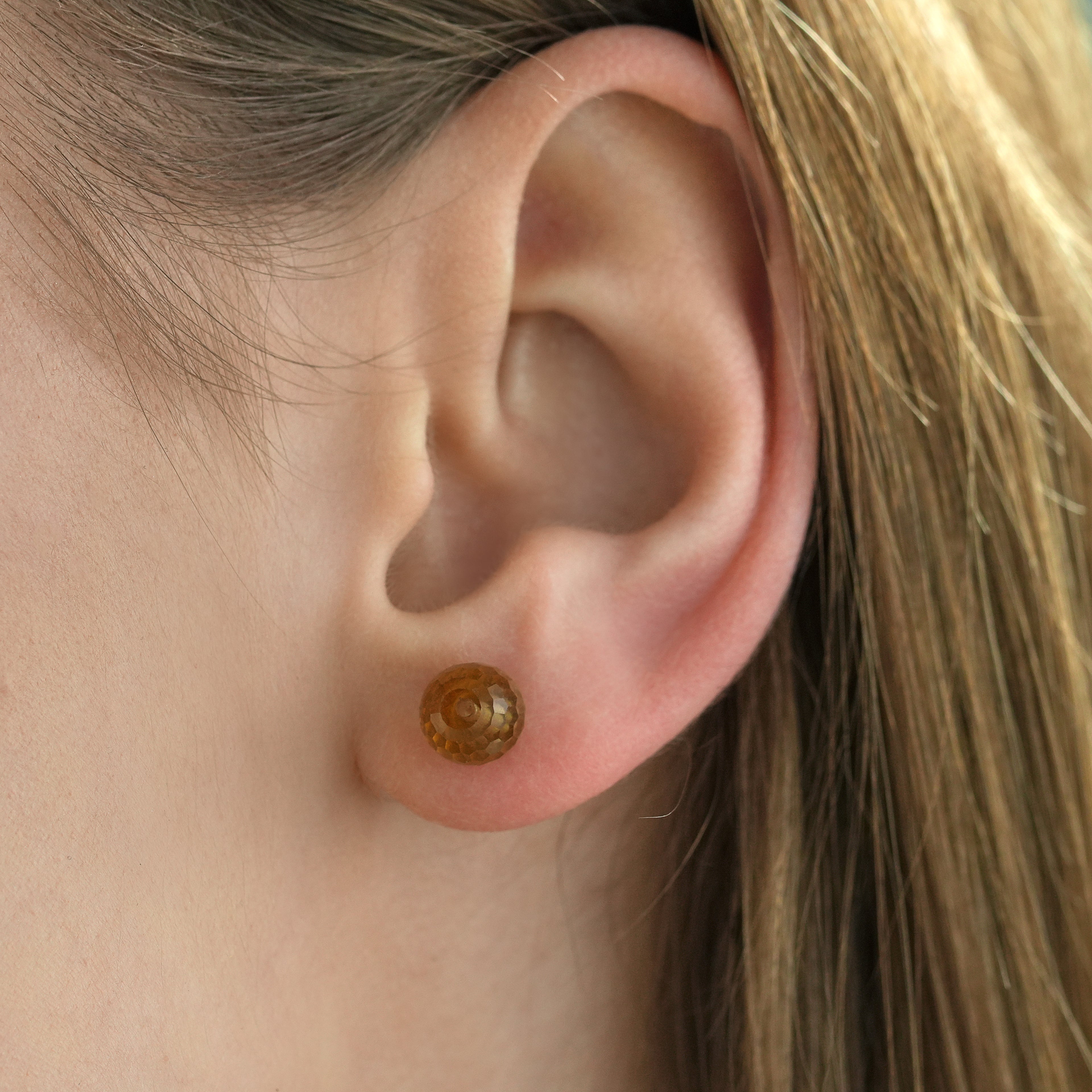 14K Gold Plated Color Changing Gemstone Drop Earrings in 925 Sterling Silver